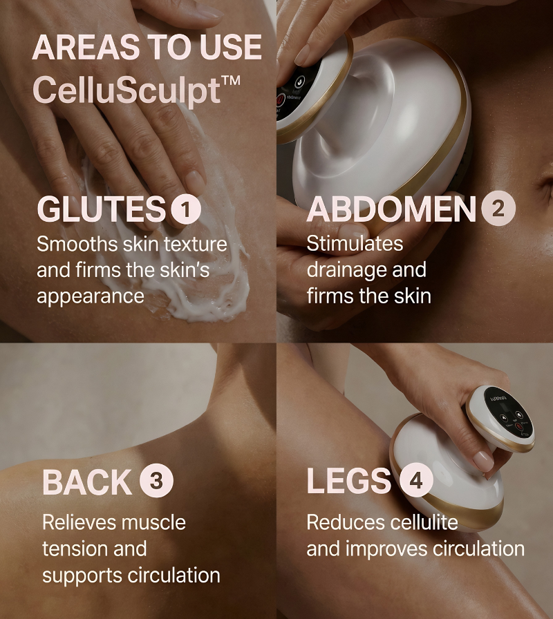 CelluSculpt Red Light Massager for Skin Firming & Cellulite Smoothing